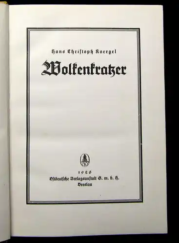 Kaergel Wolkenkratzer 1926 Turmbau zu Babel u.a.  Belletristik Literatur