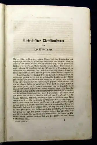 Berghaus Die Völker des Erdballs 1854 Regierungsform Religion Sitte Tracht