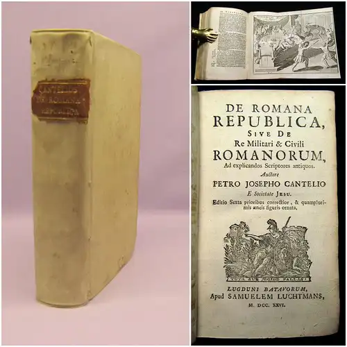 Cantelius 1726 De Romana republica, sive de Re Militari & Civili Romanorum...