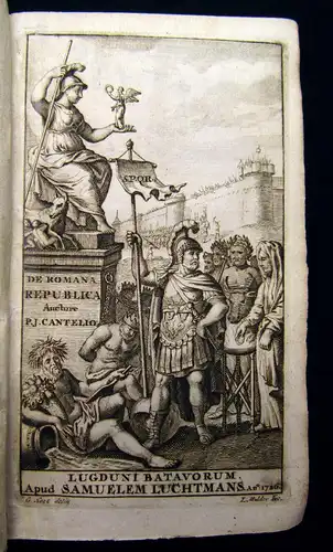 Cantelius 1726 De Romana republica, sive de Re Militari & Civili Romanorum...