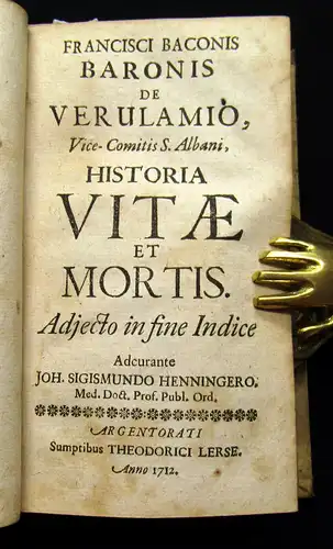 Henninger 1713 Quadriga Scriptorum Diaeticorum Celebriorum. 4 in 1 Medizin