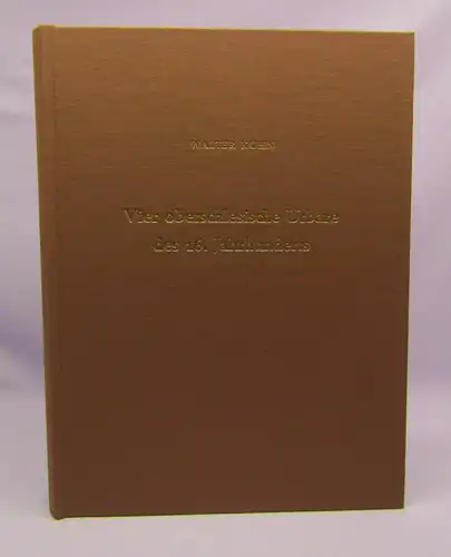 Kuhn Vier oberschlesische Urbare des 16.Jahrhunderts 1973 16.Bd. mit Großblatt
