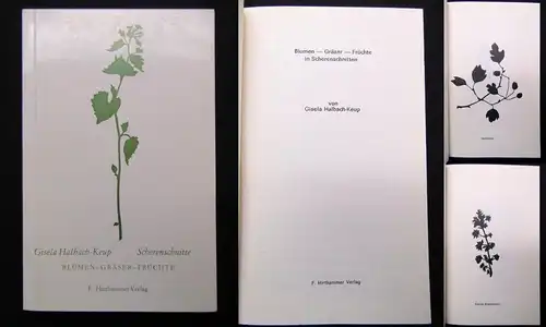 Keup Blumen- Gräser- Früchte in Scherenschnitten selten 1973 Bugra Bütten-Papier
