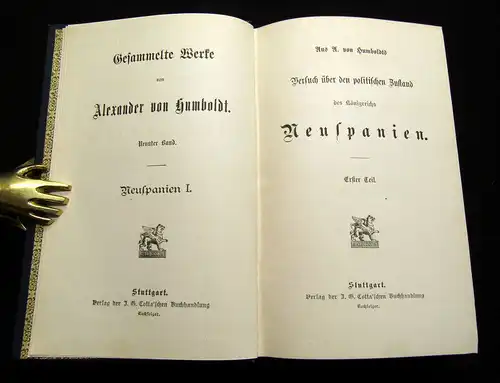von Humbold, Alexander 1889 Gesammelte Werke - Kosmos, Reise, Neuspanien,...am