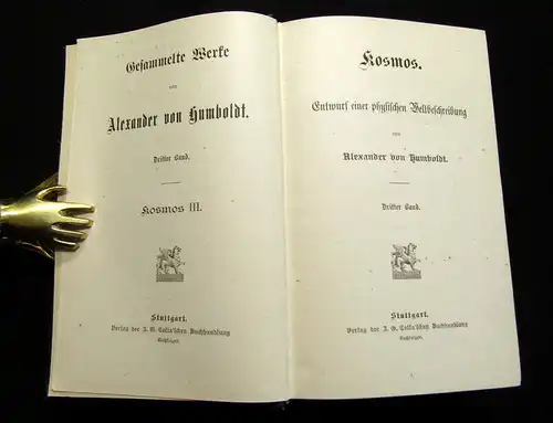 von Humbold, Alexander 1889 Gesammelte Werke - Kosmos, Reise, Neuspanien,...am