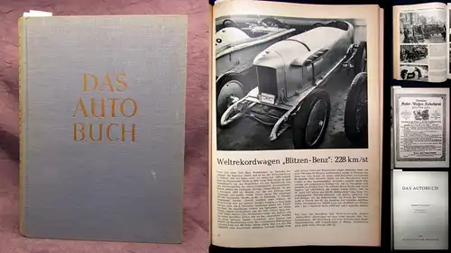 Burda Das Autobuch 1956 Straßenverhältnisse, Preise, Carl Benz, Geschichte js