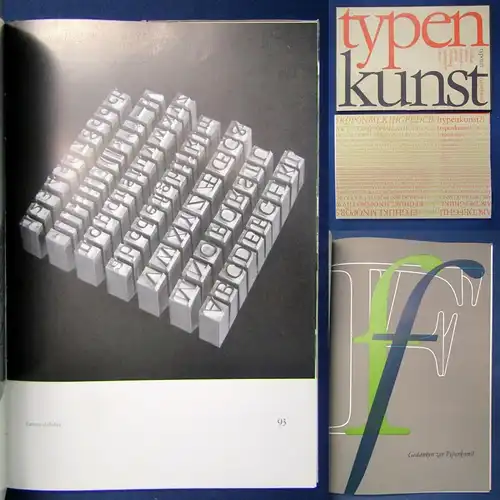 Fischer Typenkunst Typo Art, 50 Abbildungen 1973 Schriftarten Technik Druck js