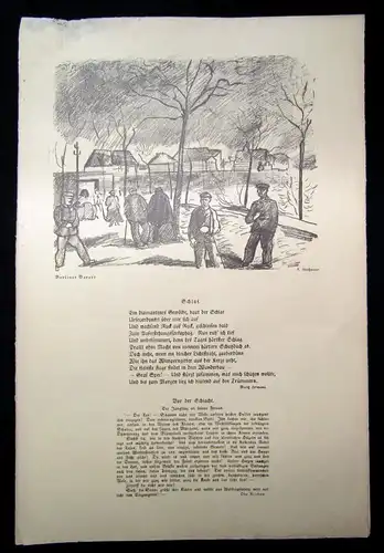 Cassirer Kriegszeit Künstlerflugblätter Nr.44 4 Original Lithographien 1915