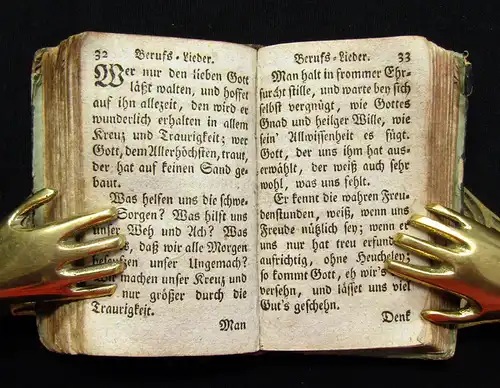 Luther Gläubiger Kinder Gottes Geistlicher Wander-Stab um 1780 Minibuch Religion