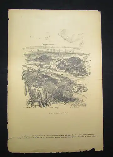 Cassirer Kriegszeit Künstlerflugblätter Nr.54 4 Original Lithographien 1915