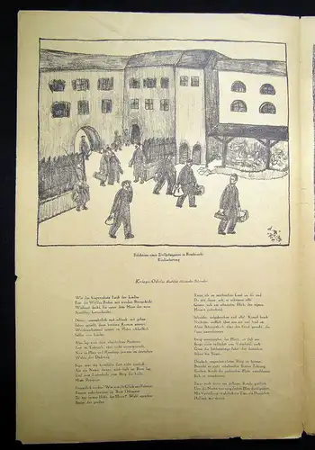 Cassirer Kriegszeit Künstlerflugblätter Nr.61 4 Original Lithographien 1916