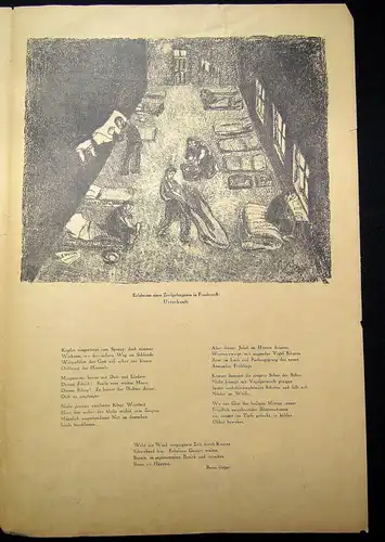 Cassirer Kriegszeit Künstlerflugblätter Nr.61 4 Original Lithographien 1916