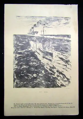 Cassirer Kriegszeit Künstlerflugblätter Nr.37 4 Original Lithographien 1915