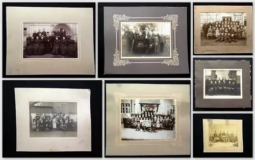 7 Photographien von Höckendorf um 1880 Sachsen Familienfotos Schulfotos