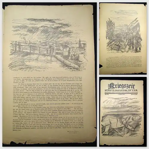 Cassirer Kriegszeit Künstlerflugblätter Nr.55, 15.Oktober 1915 August Gaul