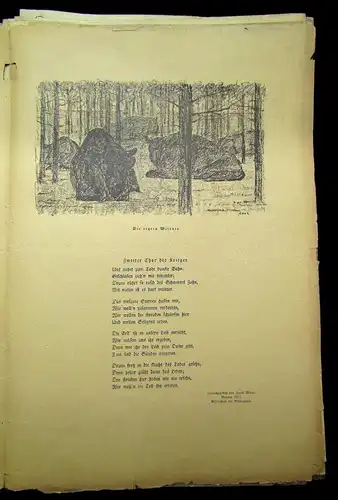 Cassirer Kriegszeit Künstlerflugblätter Nr.55, 15.Oktober 1915 August Gaul