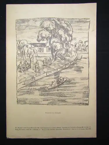 Cassirer Kriegszeit Künstlerflugblätter Nr.43 4 Original Lithographien 1915