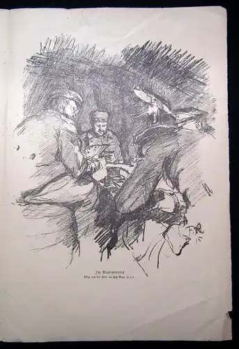 Cassirer Kriegszeit Künstlerflugblätter Nr.35 4 Original Lithographien 1915