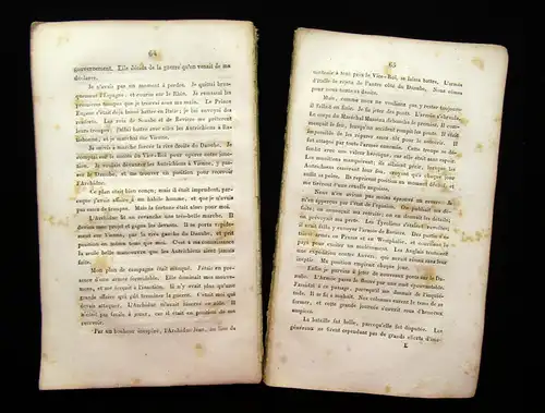 Manuscrit venu de St. Helene D´une Maniere Inconnue 1817 Geschichte Napoleon
