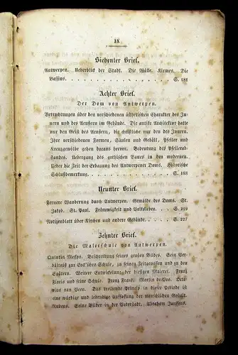 Schnaase Niederländische Briefe 1834 Geschichte Literatur Reisehandbuch