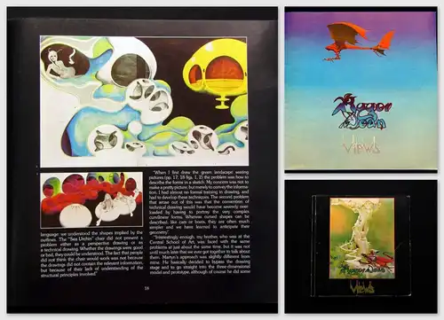 Roger Dean "Views" Drachenbuch Künstlerische Ausdruck 1975 Comic Arts