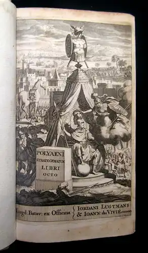 Polyaeni strategematum libri octo, 1691, Kupfertitel, Militär, Militaria
