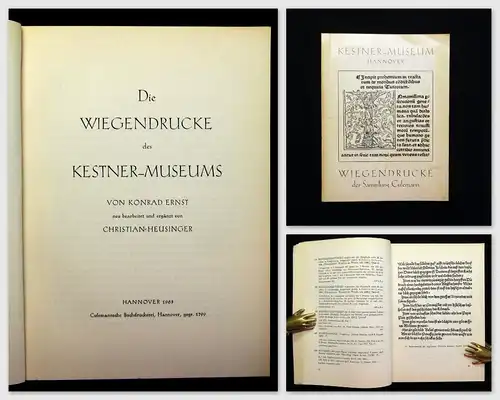 Heusinger Die Wiegendrucke des Kestner- Museums von Konrad Ernst 1963