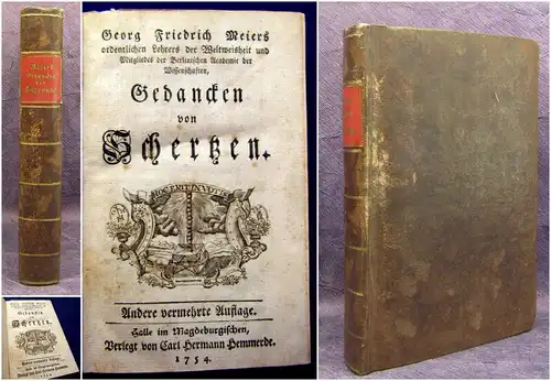 Meiers, Georg Friedrich 1753/1754 Gedanken von Schertzen am