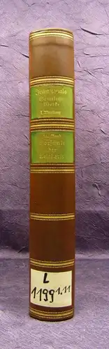 Jean Pauls Sämtliche Werke Vorschule der Aesthetik 1.Bd. 1935 Klassiker js