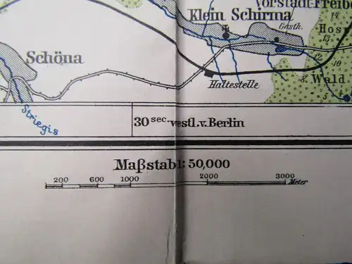 Karte des Amtsgerichtsbezirkes Nossen mit Zellaer Wald 1908 Sachsen Saxonica sf