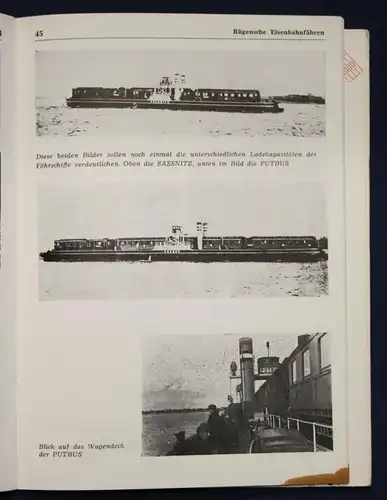 Krentzien Der Eisenbahnfährverkehr Stralsund-Rügen 1987 Technik Geschichte sf