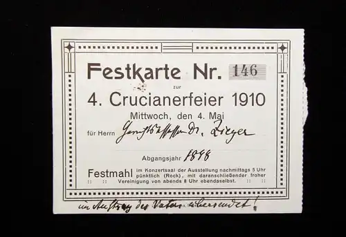 Konvolut- Kreuzschulfest Crucianer um 1900 17 Einzelteile Dresdner Kreuzchor