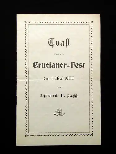 Konvolut- Kreuzschulfest Crucianer um 1900 17 Einzelteile Dresdner Kreuzchor