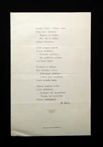 Konvolut- Kreuzschulfest Crucianer um 1900 17 Einzelteile Dresdner Kreuzchor