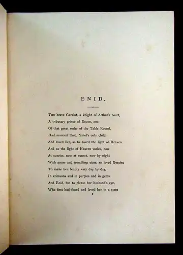 Tennyson Alfred Enid 1868 Gustav Dore dekorativ Rundumgoldschnitt 9 Tafeln