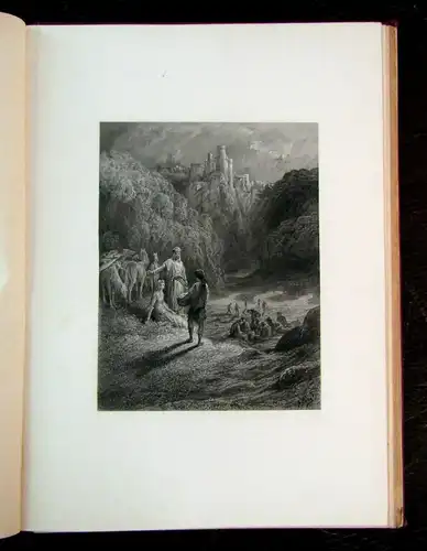 Tennyson Alfred Enid 1868 Gustav Dore dekorativ Rundumgoldschnitt 9 Tafeln