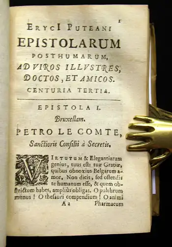 Puteanus 1662 Epistolarum Apparatus Posthumus, Briefesammlung, Literatur