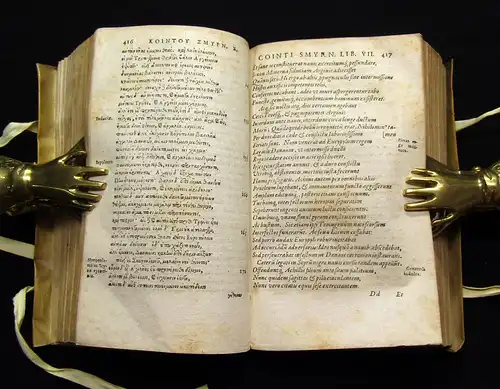 Smyrnaeus 1604 Quinti Calabri Paraleipomena id est Derelicta ab Homero XIV Libri