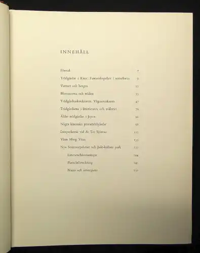 Siren Kinas Trädgardar - Gärten von China 2 Bde. in 1 1948/ 1950 Fantasie Natur