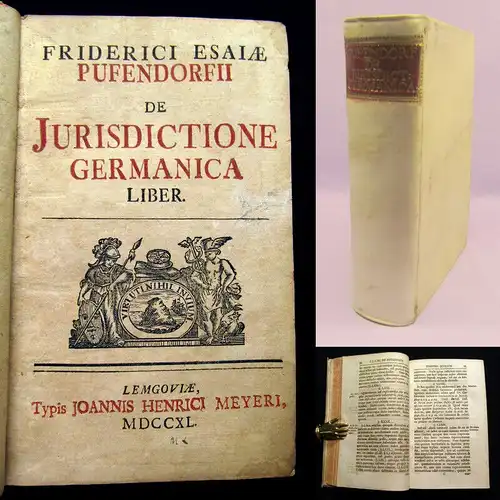 Puffendorf  1740 Jurisdictione Germanica, Liber. Rechtswissenschaft, Jura