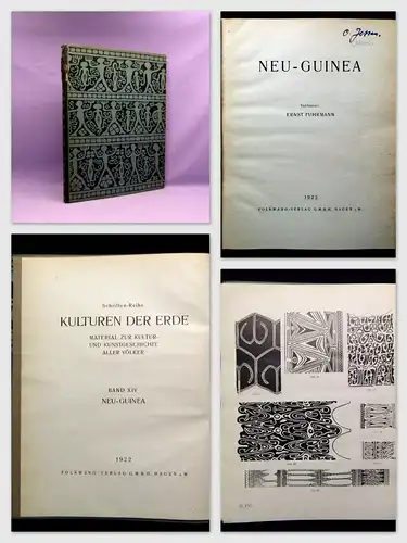 fuhrmann Neu-Guinea Schriften-Reihe Kulturen der Erde 1922 Bd. XIV Kunst