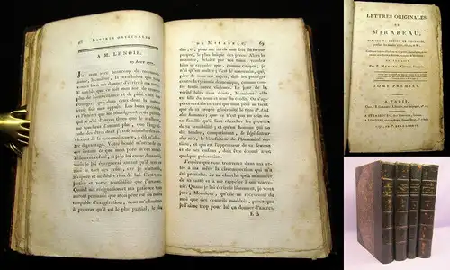 Manuel 1792 Lettres originales de Mirabeau, écrites du donjon de Vincennes [...]