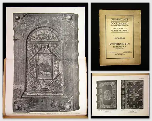 Bucheinbände Bookbindings Historical and decorative Catalog 690 Baer & Co. 1930