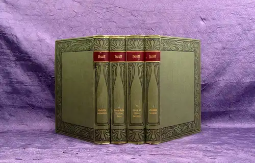 Mendheim W. Hauff´s Werke Band 1-4 um 1890 Belletristik Klassiker Literatur