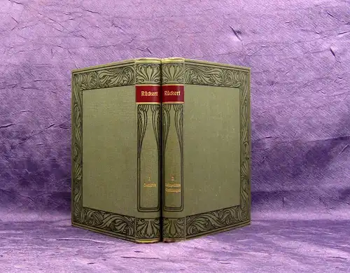 Ellinger Rückerts Werke Band 1+2 um 1890 Belletristik Klassiker Literatur