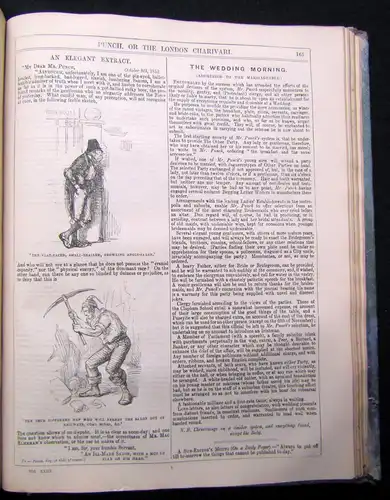 Punch Vol XXII u XXIII Europa Asien Afrika Amerika 2 in 1  1852 englisch Satire