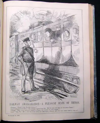 Punch Vol XXII u XXIII Europa Asien Afrika Amerika 2 in 1  1852 englisch Satire