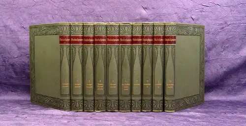 Schlegel Tieck Shakespears Werke 10 Bde um 1897 Belletristik Klassiker