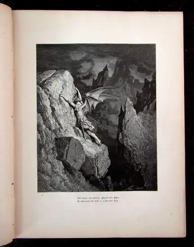 Milton, Böttger Das verlorene Paradies illustriert von Gustav Dore 1879 Or.Leder