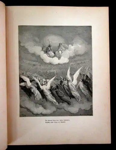 Milton, Böttger Das verlorene Paradies illustriert von Gustav Dore 1879 Or.Leder